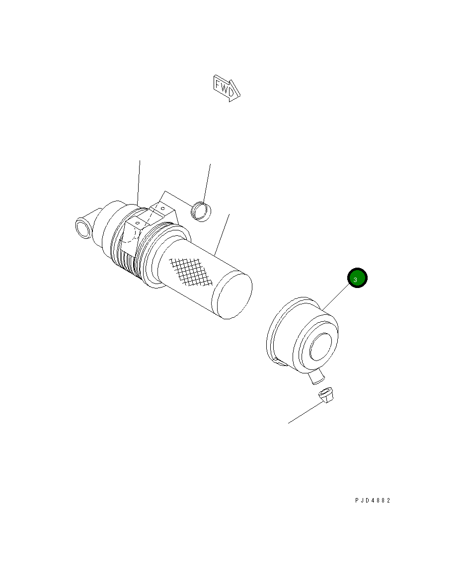 Крышка 451-845  Komatsu