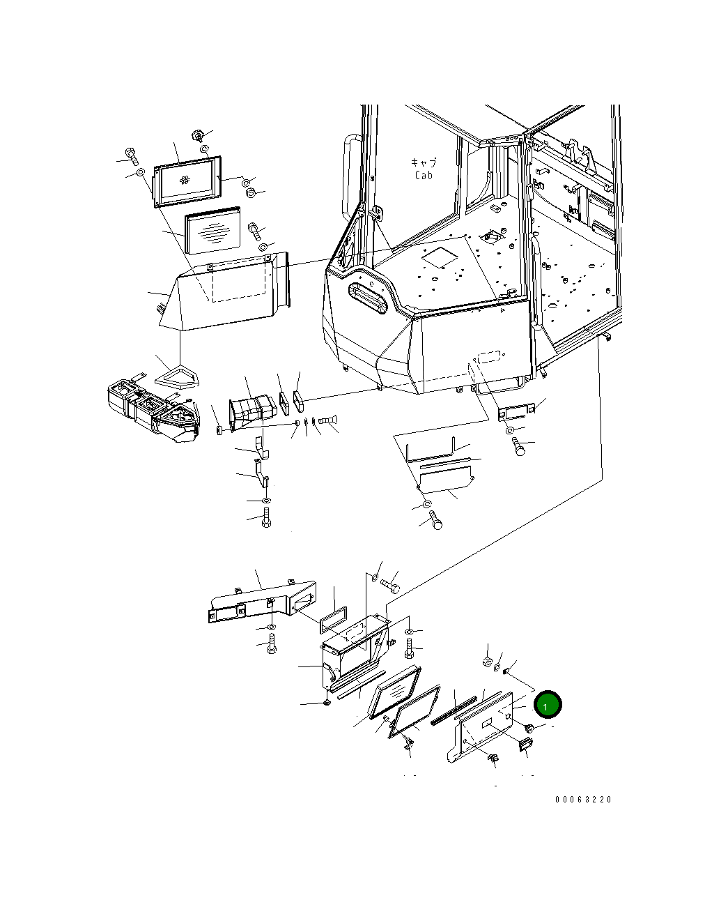 Крышка 418-926-4820 Komatsu