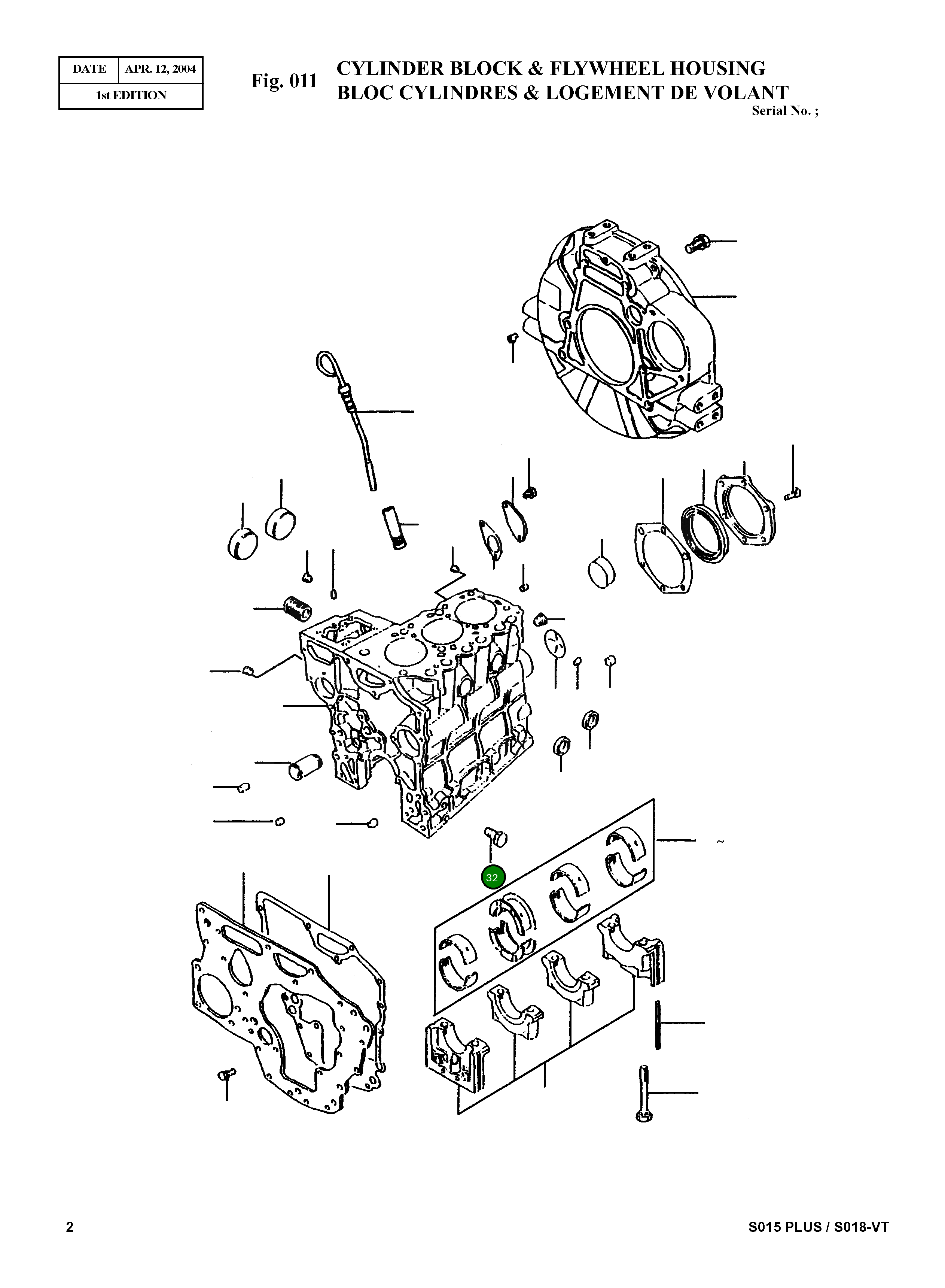 Болт MF100083 Komatsu