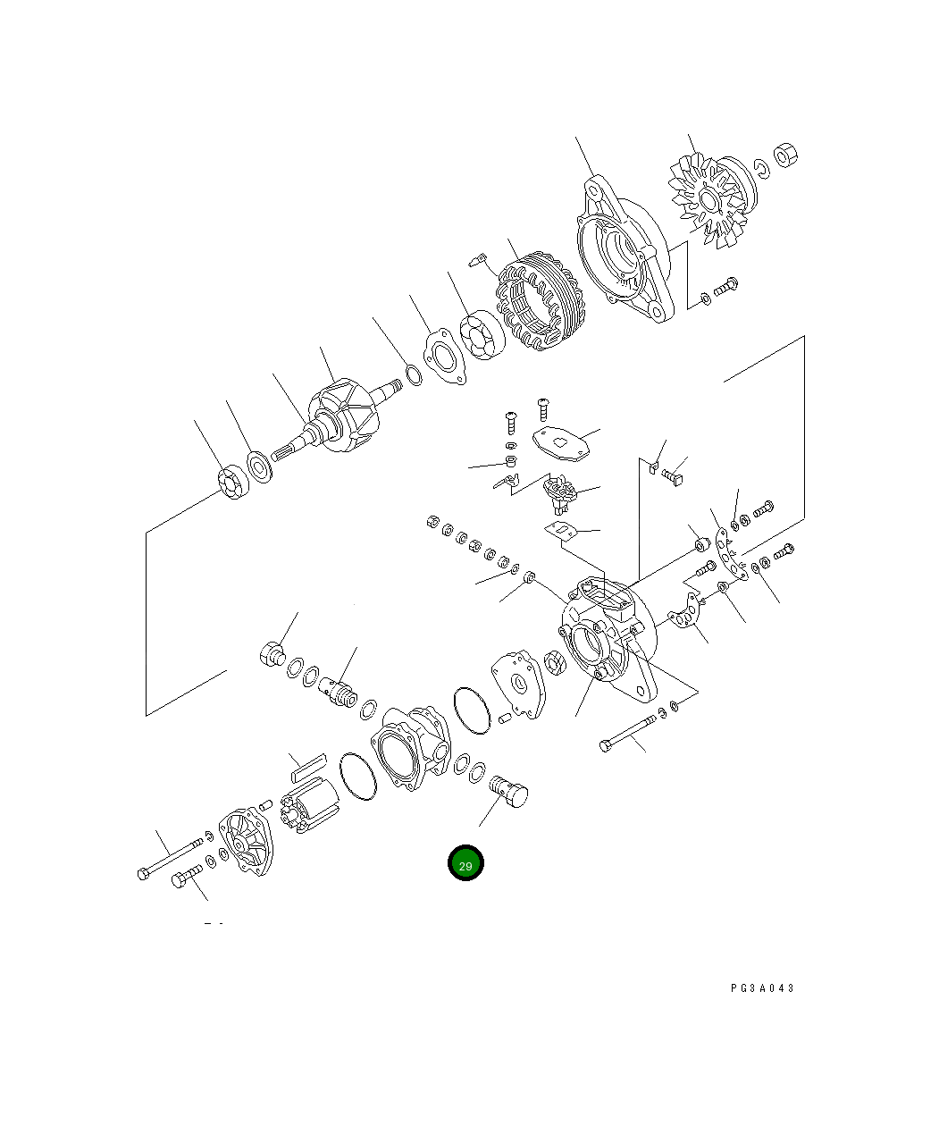 Болт KD0-74901-0090 Komatsu