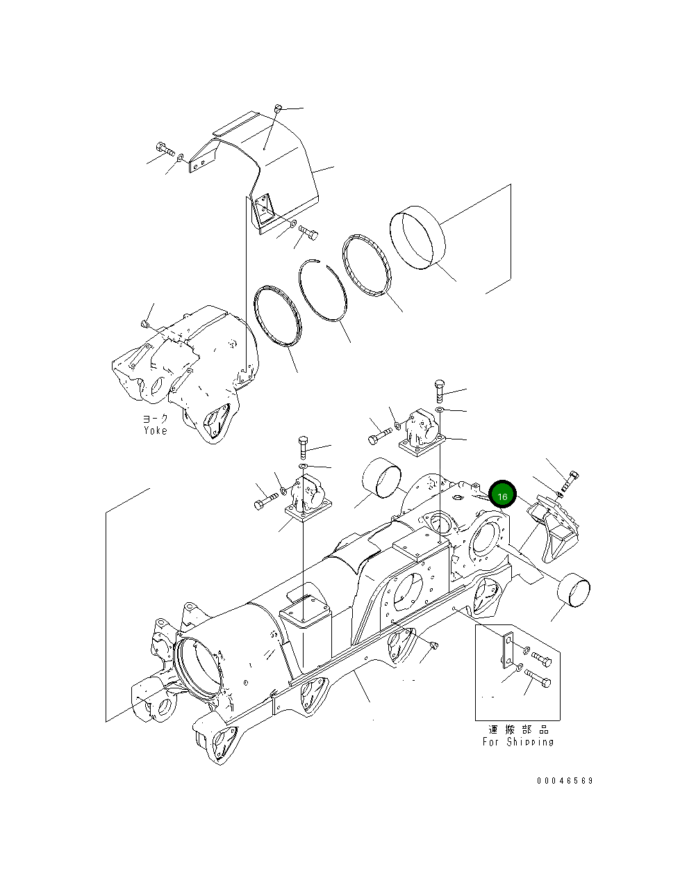 Крышка 195-30-69351 Komatsu
