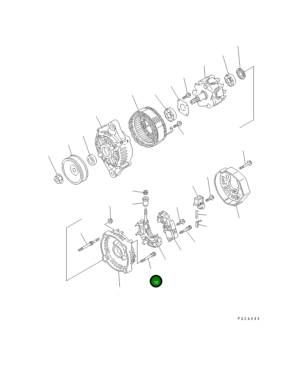 Болт ND949047-3410  Komatsu