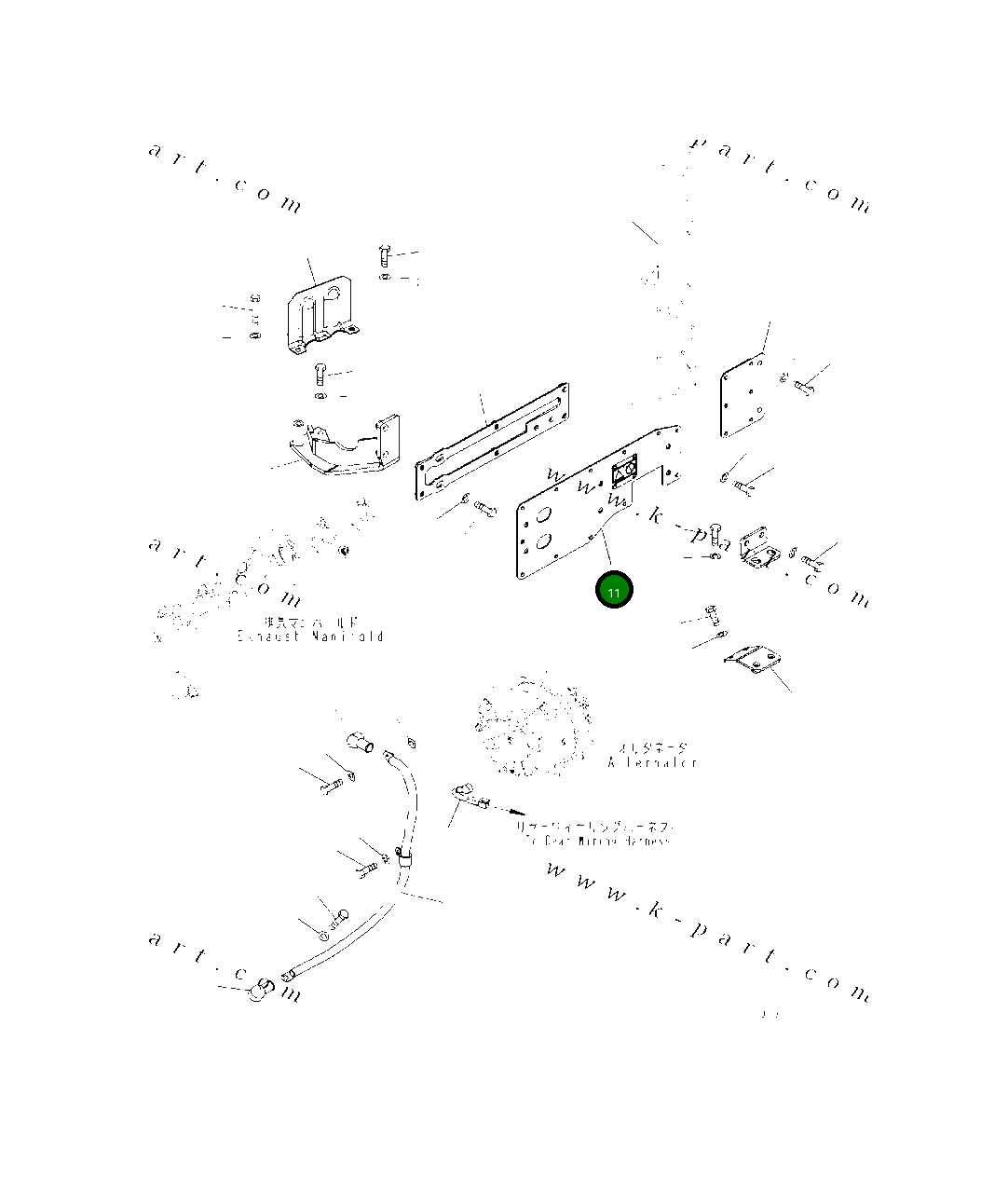 Крышка 419-01-62451  Komatsu