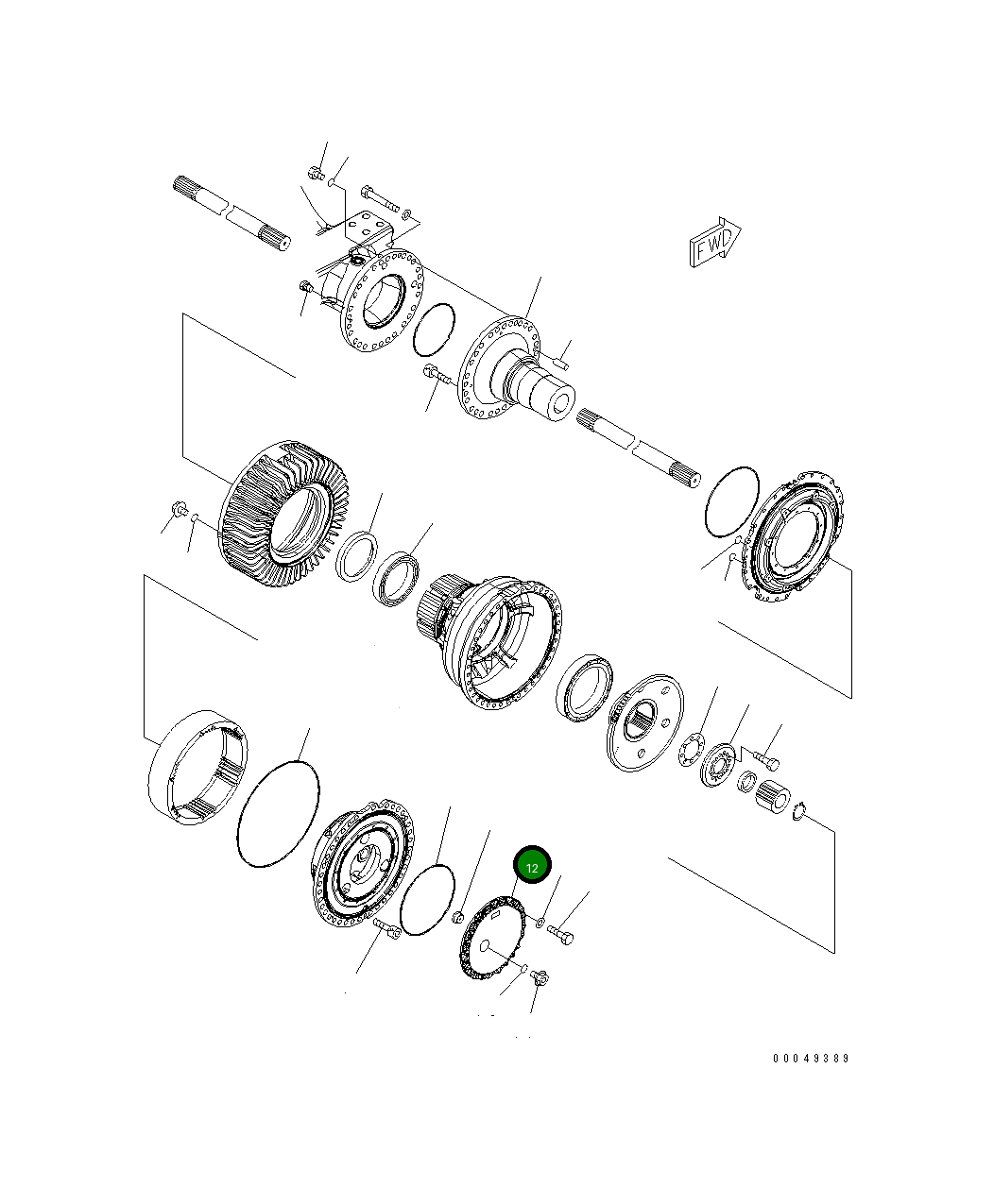 Крышка 426-22-32621 Komatsu