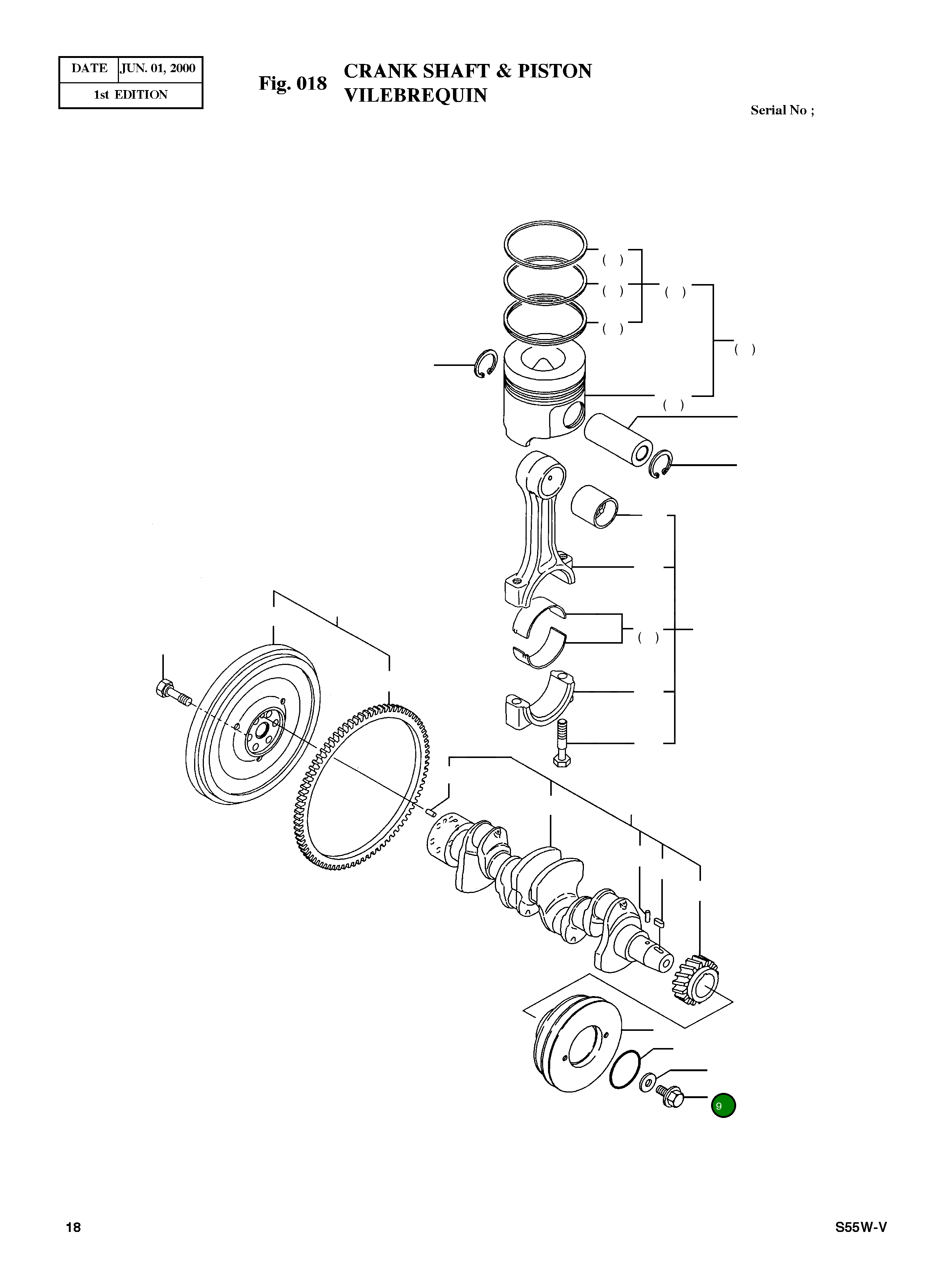 Болт 121850-21680  Komatsu