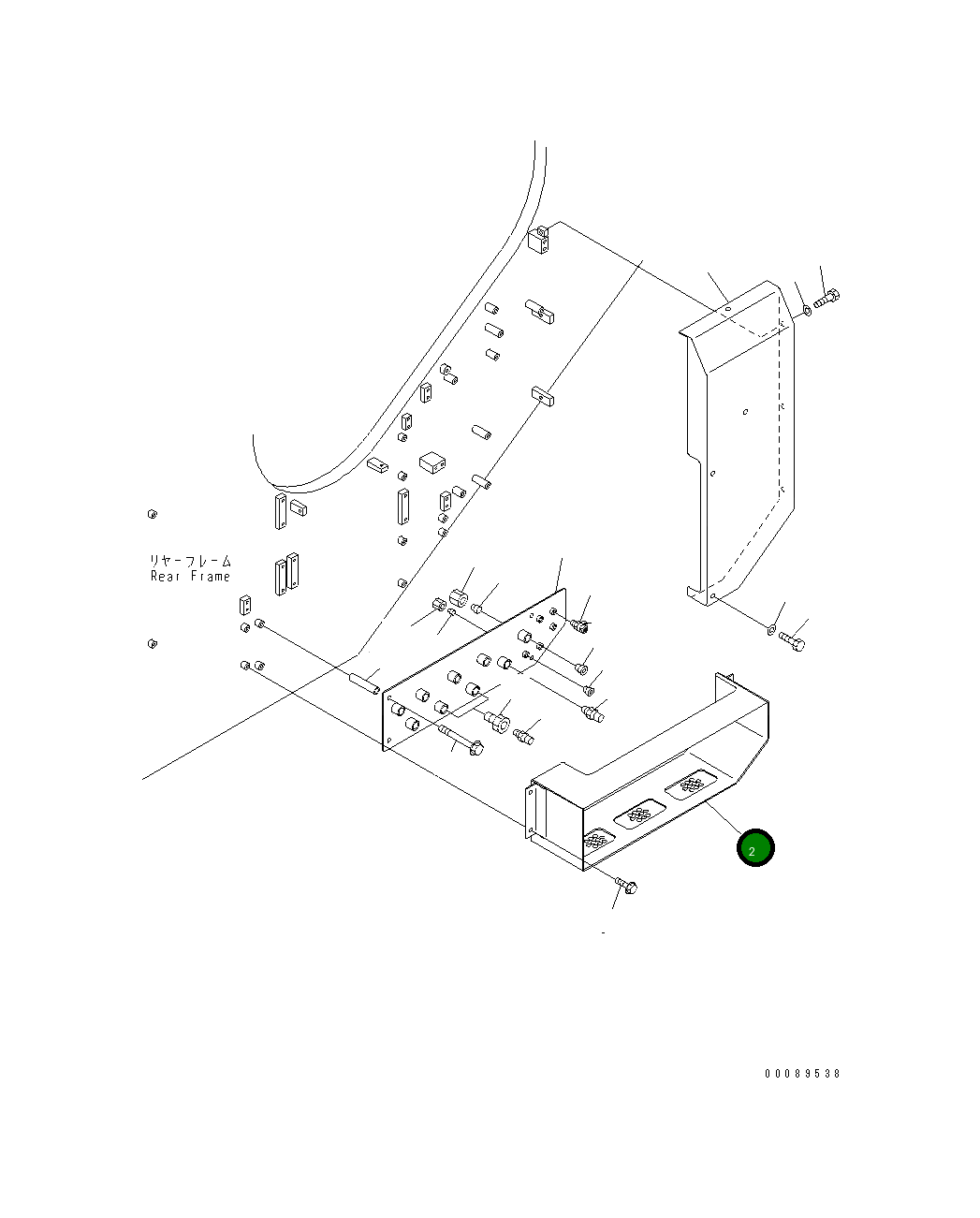 Крышка 42C-Z89-1452 Komatsu