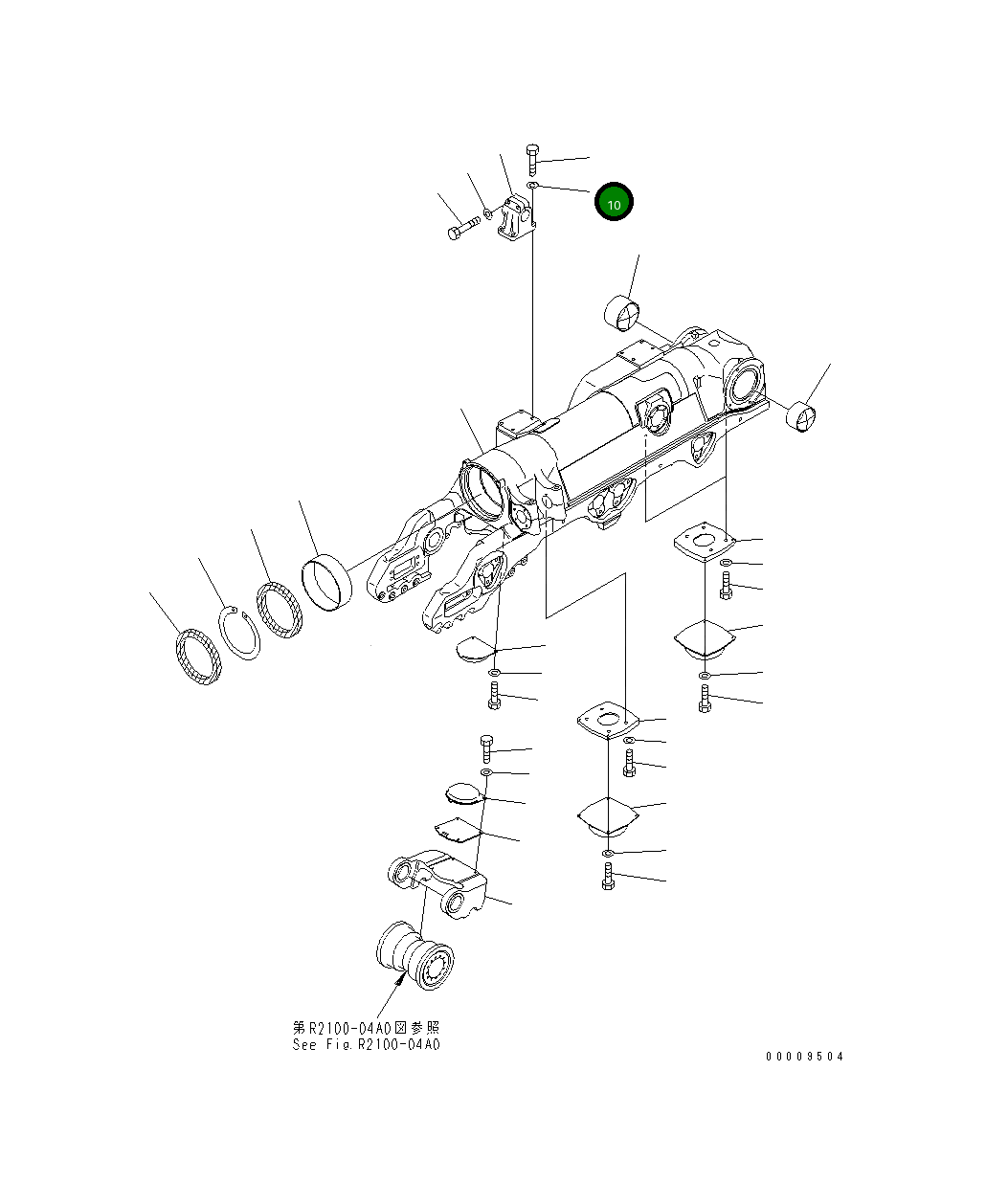 Крышка 195-30-62290 Komatsu