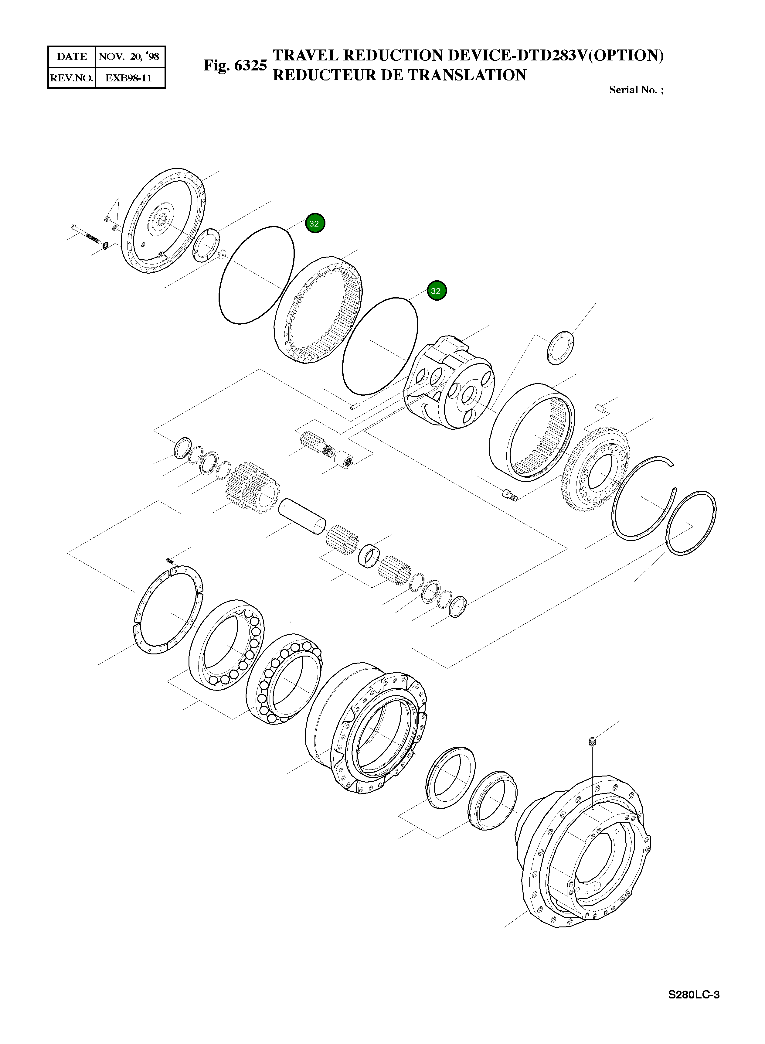 Кольцо уплотнительное (O-Ring) 2180-1286 Komatsu