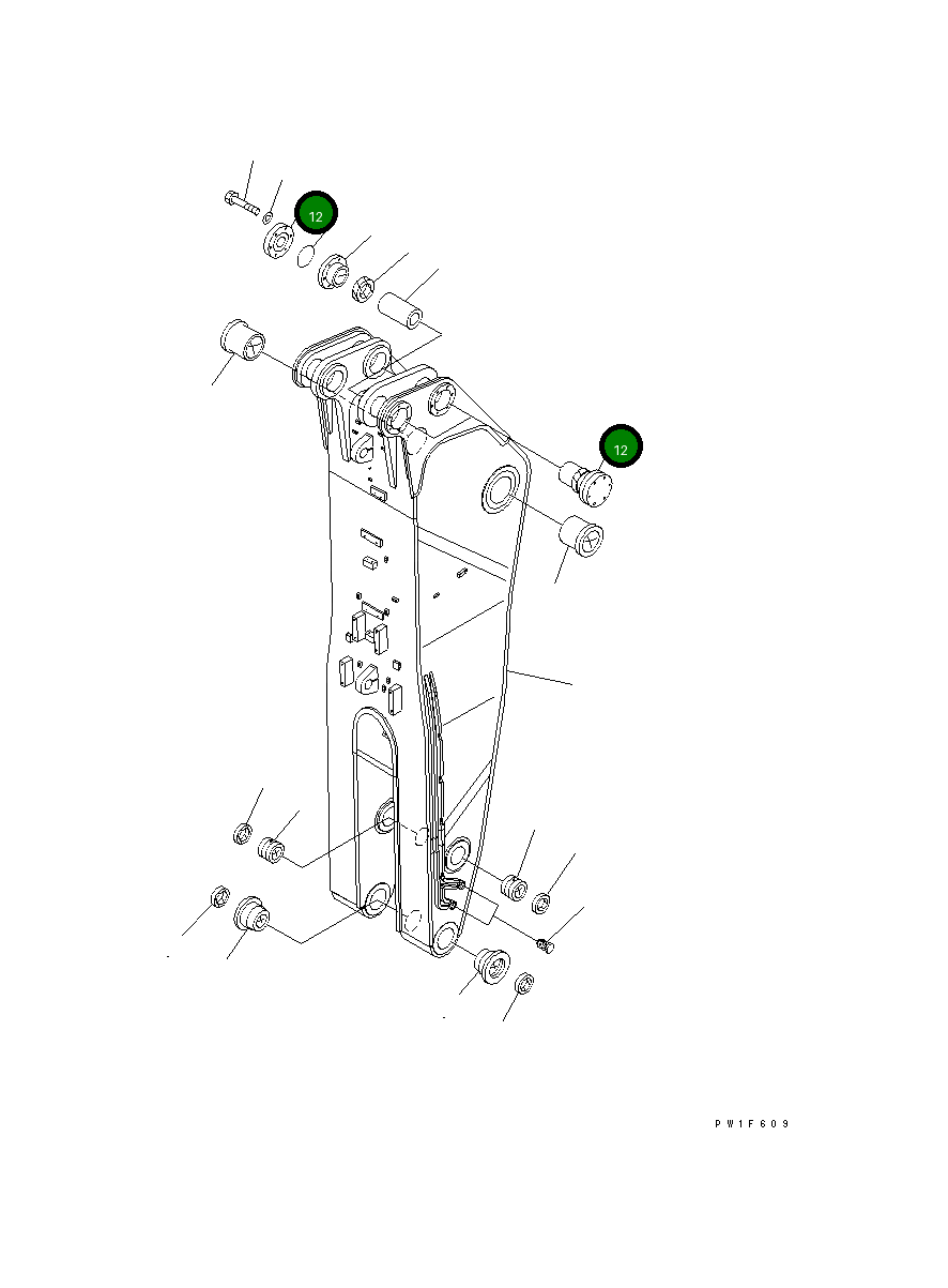 Крышка 209-70-11210  Komatsu