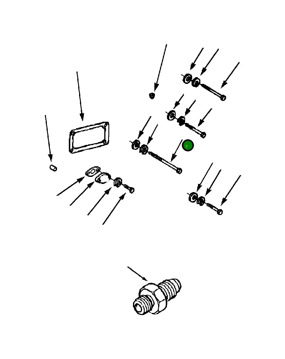 Болт 1238 278 H1 Komatsu
