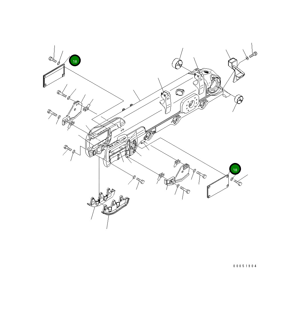 Крышка 17A-30-41351 Komatsu