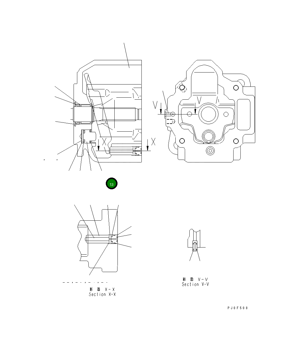 Кольцо UC1100602042 Komatsu