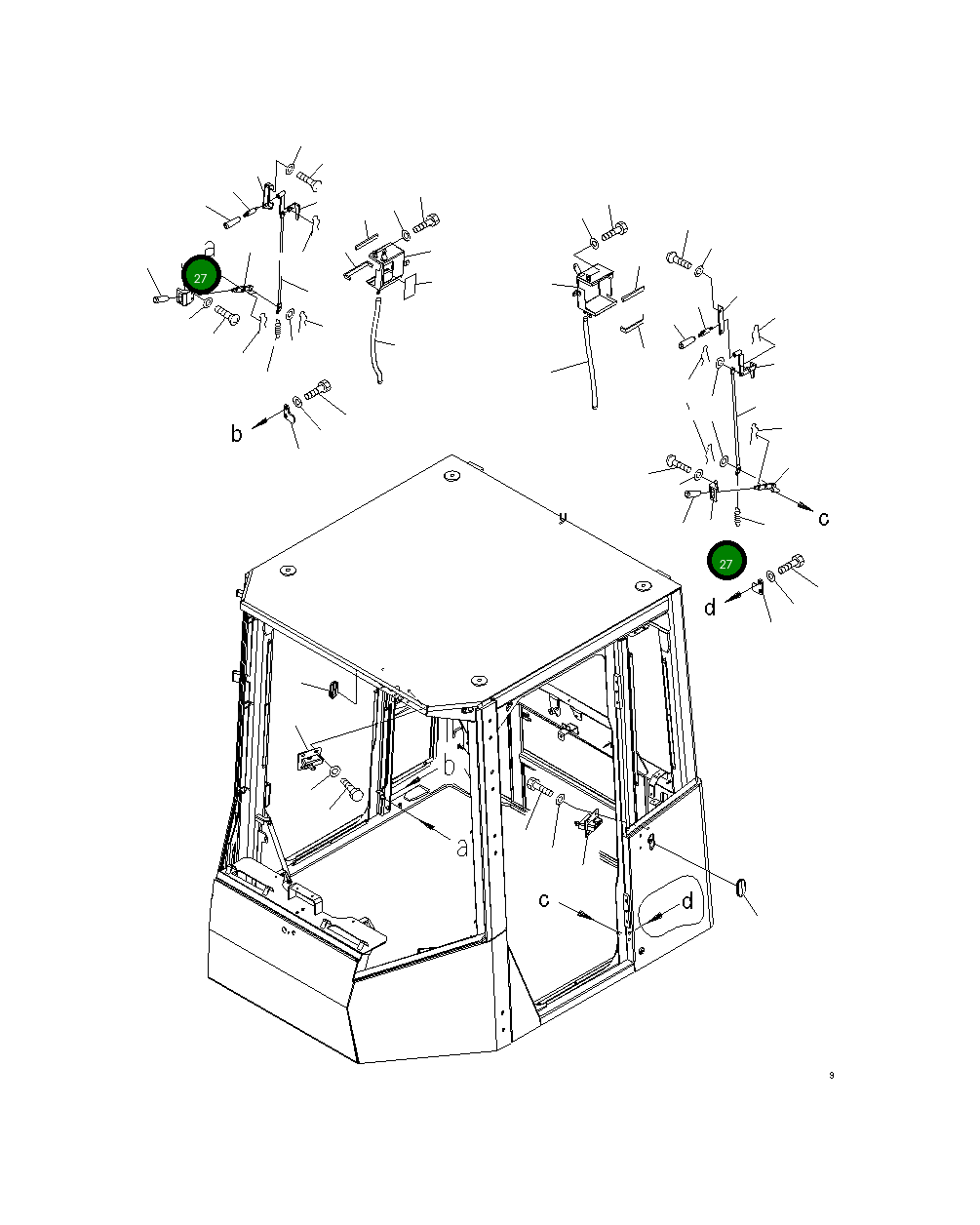 Крышка 423-926-3790 Komatsu
