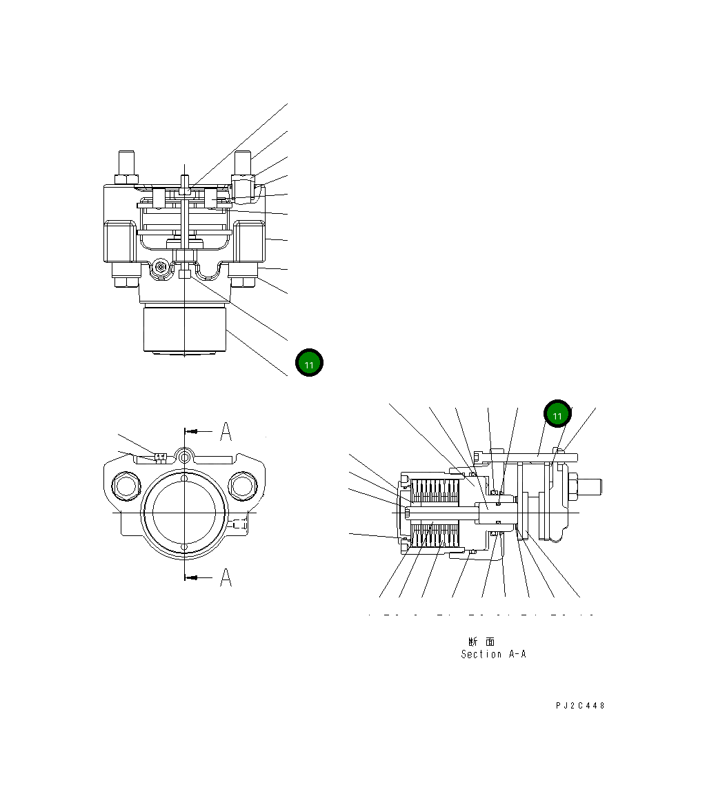 Болт 23B-32-31510  Komatsu