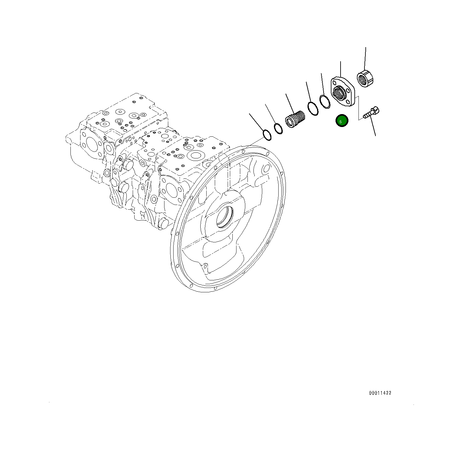 Крышка 708-2L-44130  Komatsu