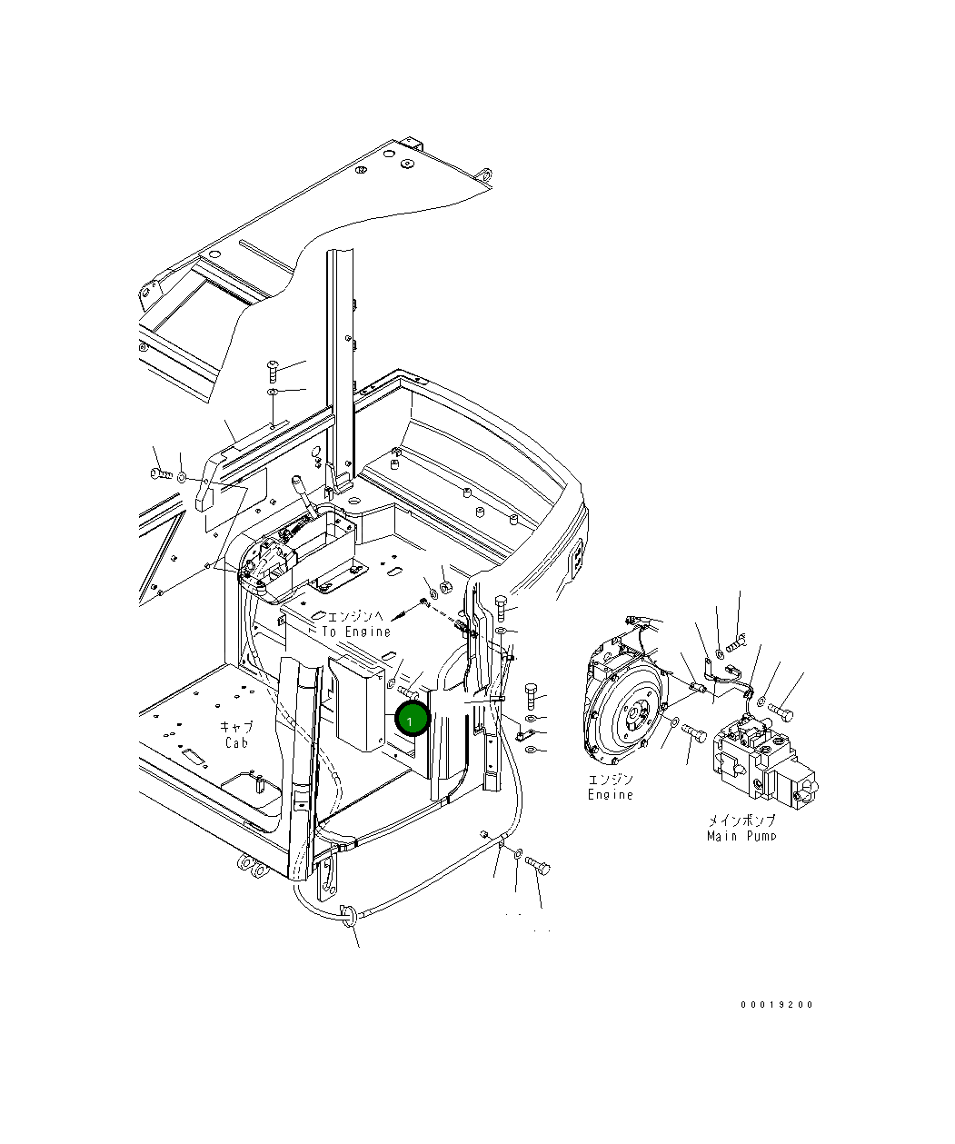 Крышка 22M-978-2240 Komatsu