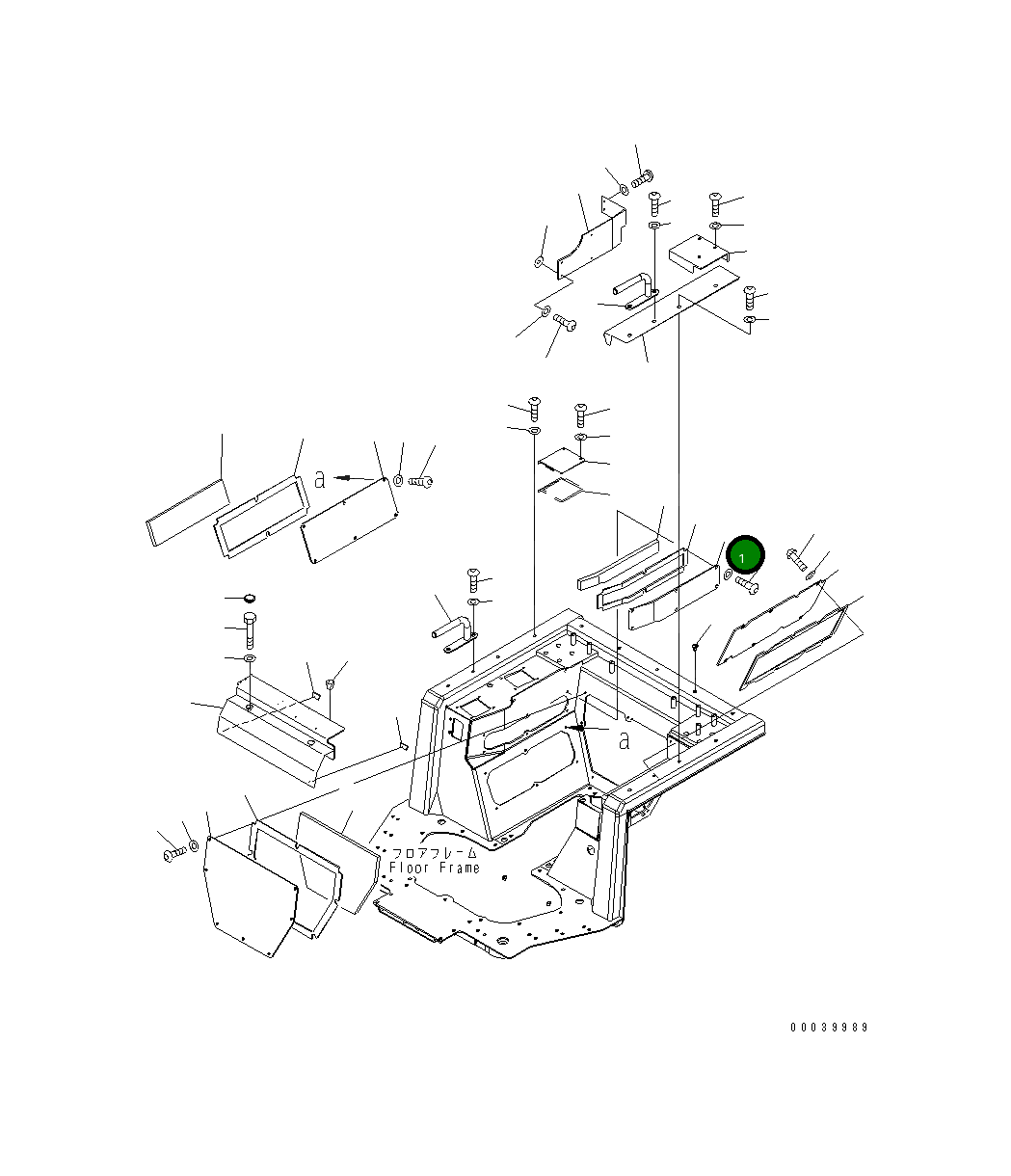 Крышка 17A-54-16241 Komatsu
