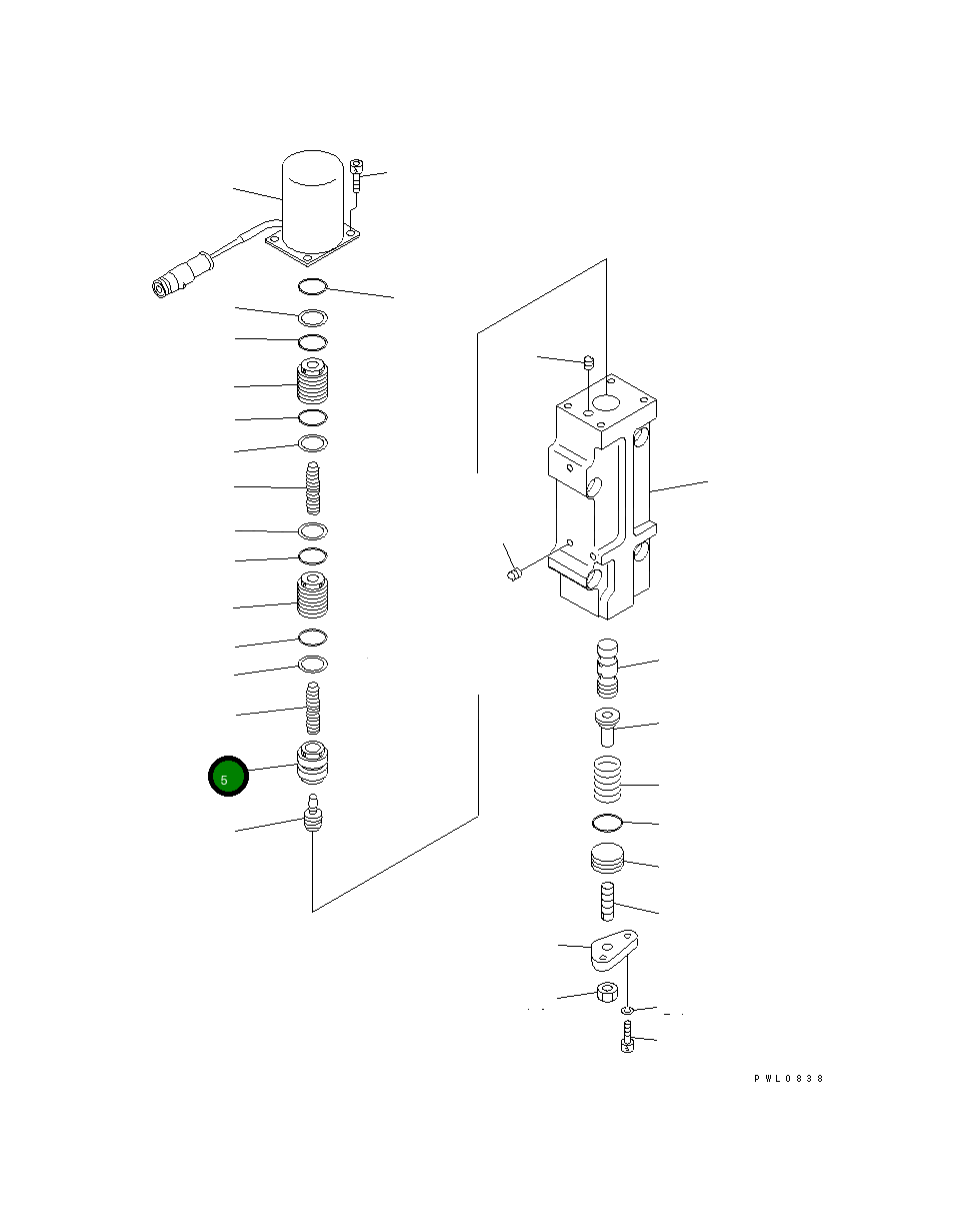 Болт 708-25-18130 Komatsu