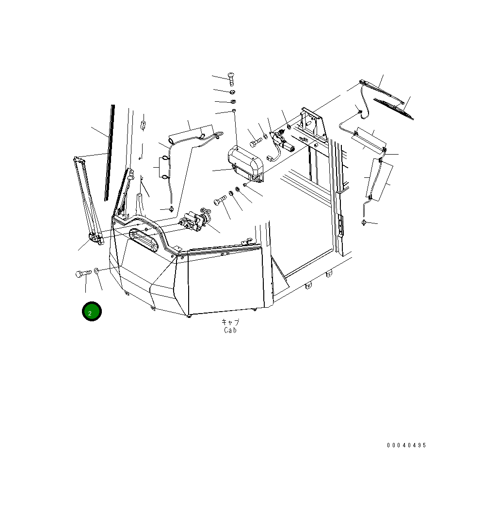 Болт 02030-70444 Komatsu