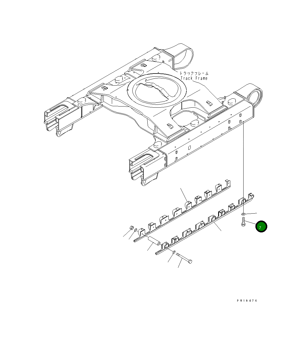 Болт 01010-B2760  Komatsu