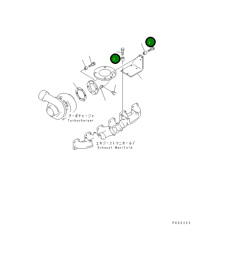 Болт 01010-E1050 Komatsu