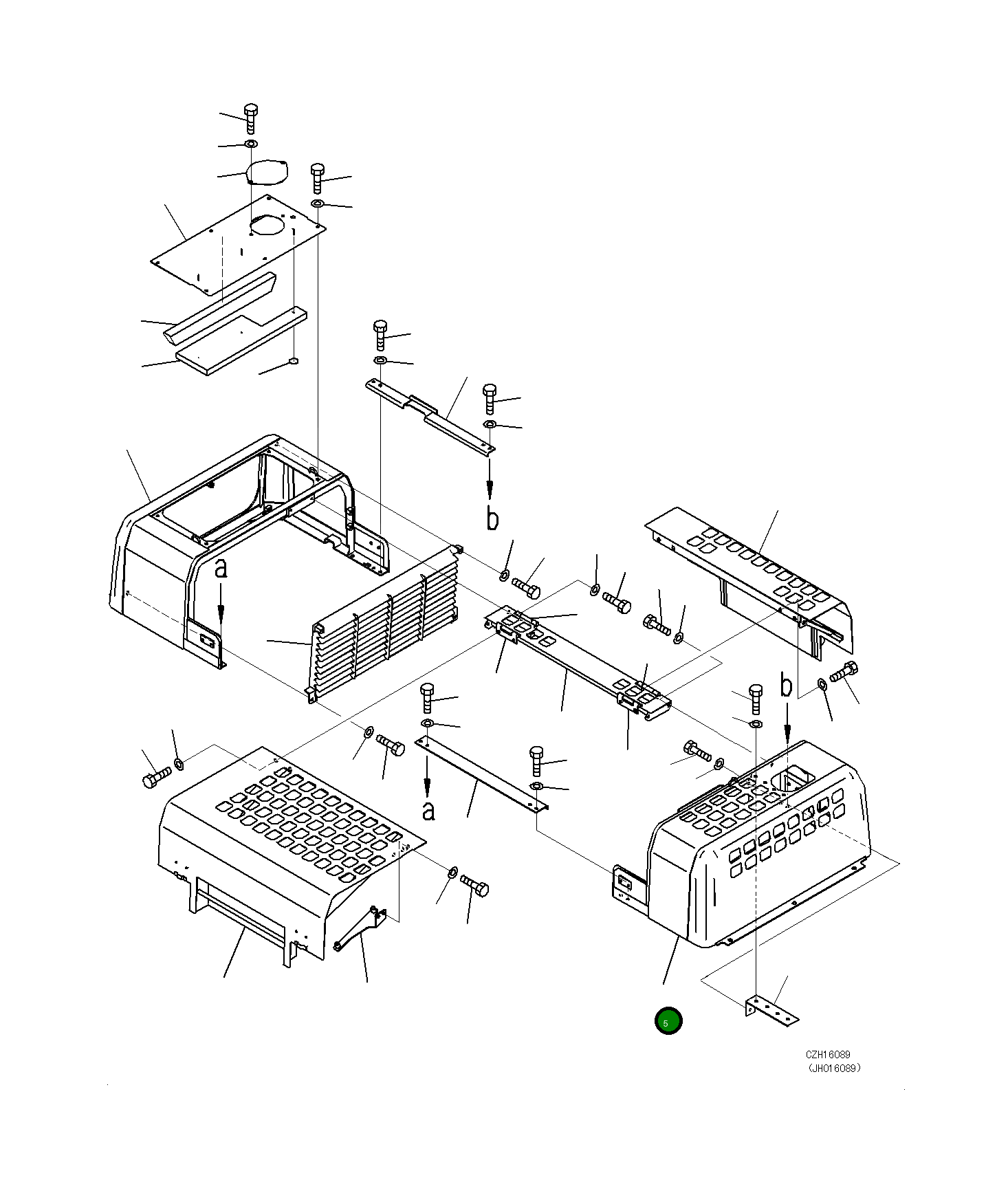 Крышка 208-54-D9530  Komatsu