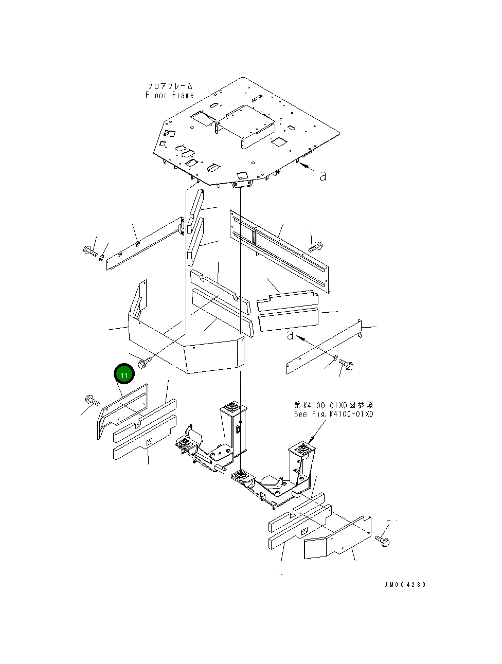 Крышка 427-54-24360 Komatsu