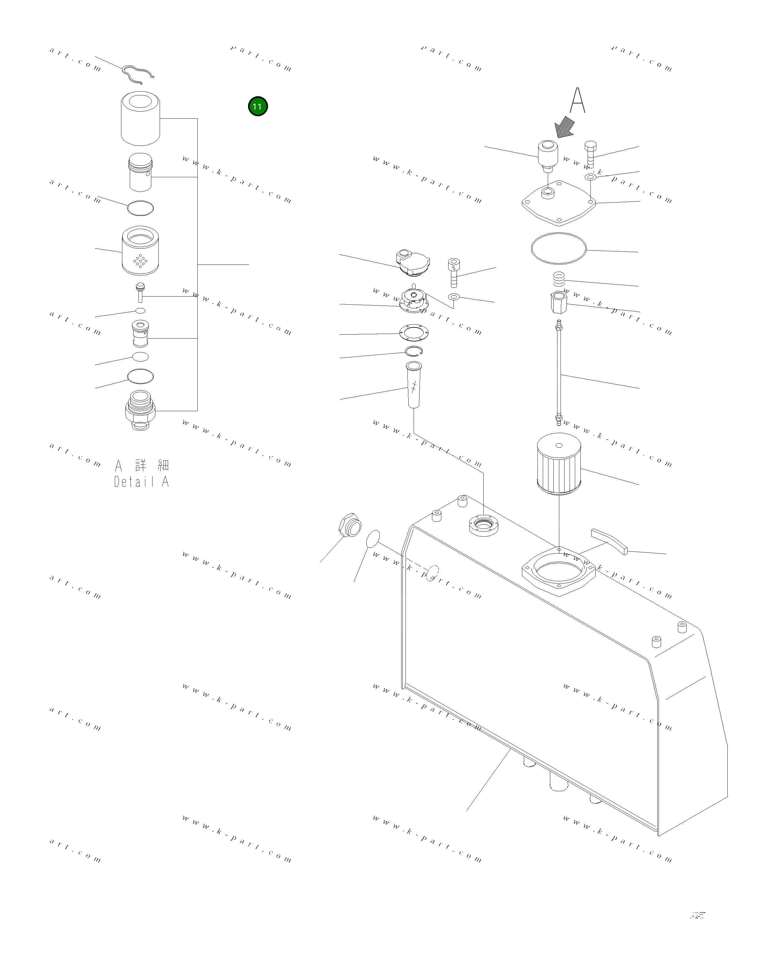 Крышка 419-60-55150 Komatsu
