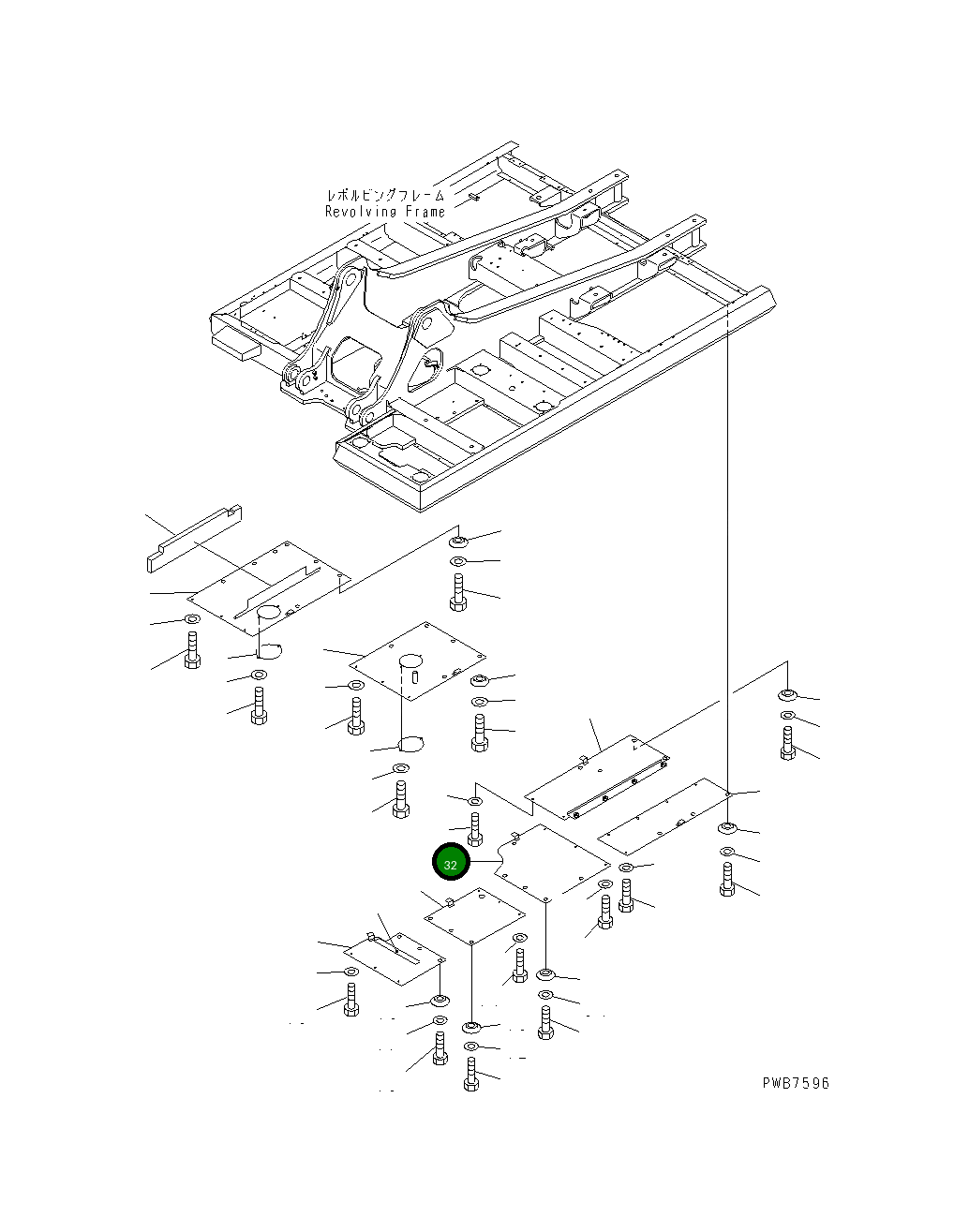 Крышка 207-54-64151 Komatsu