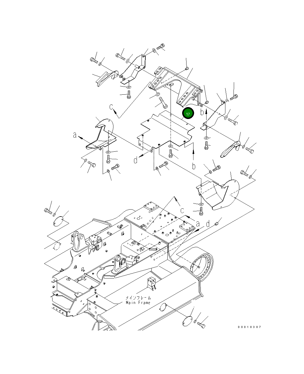 Крышка 11Y-69-11530 Komatsu