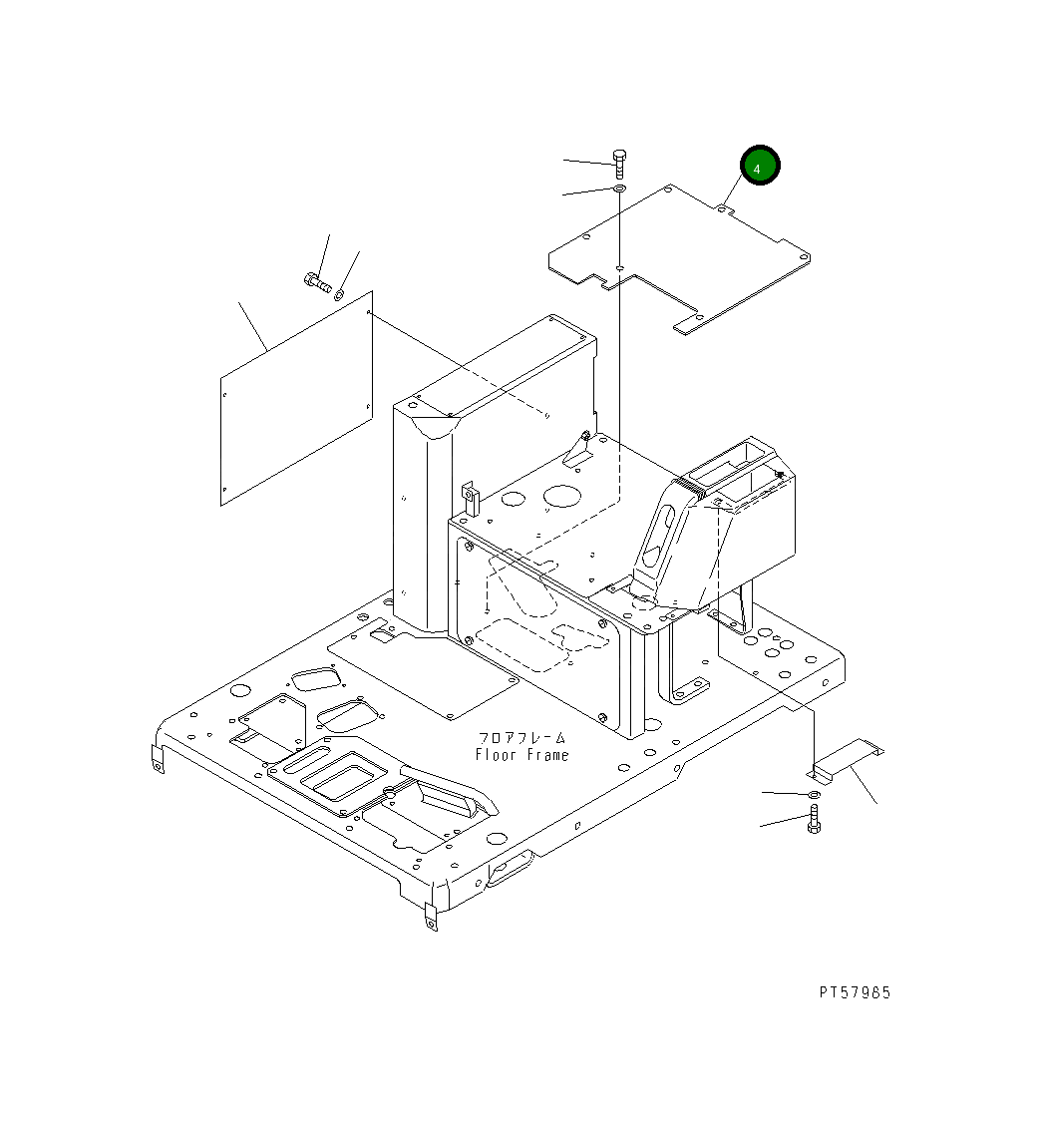 Крышка 23D-809-3730 Komatsu