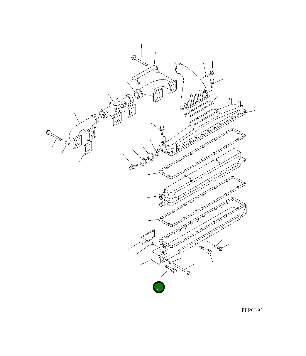 Болт CU3011829 Komatsu
