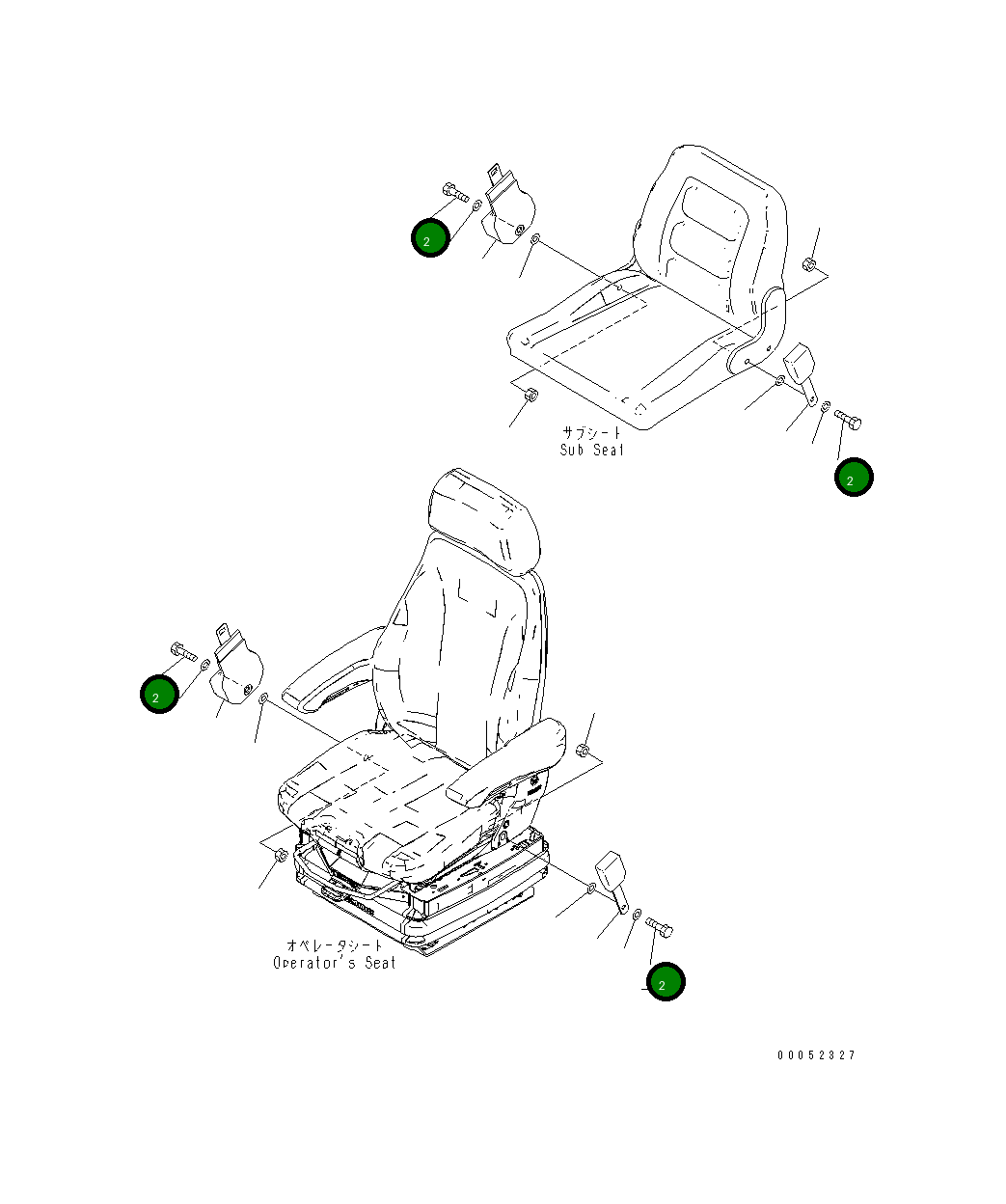 Болт 02030-70729 Komatsu