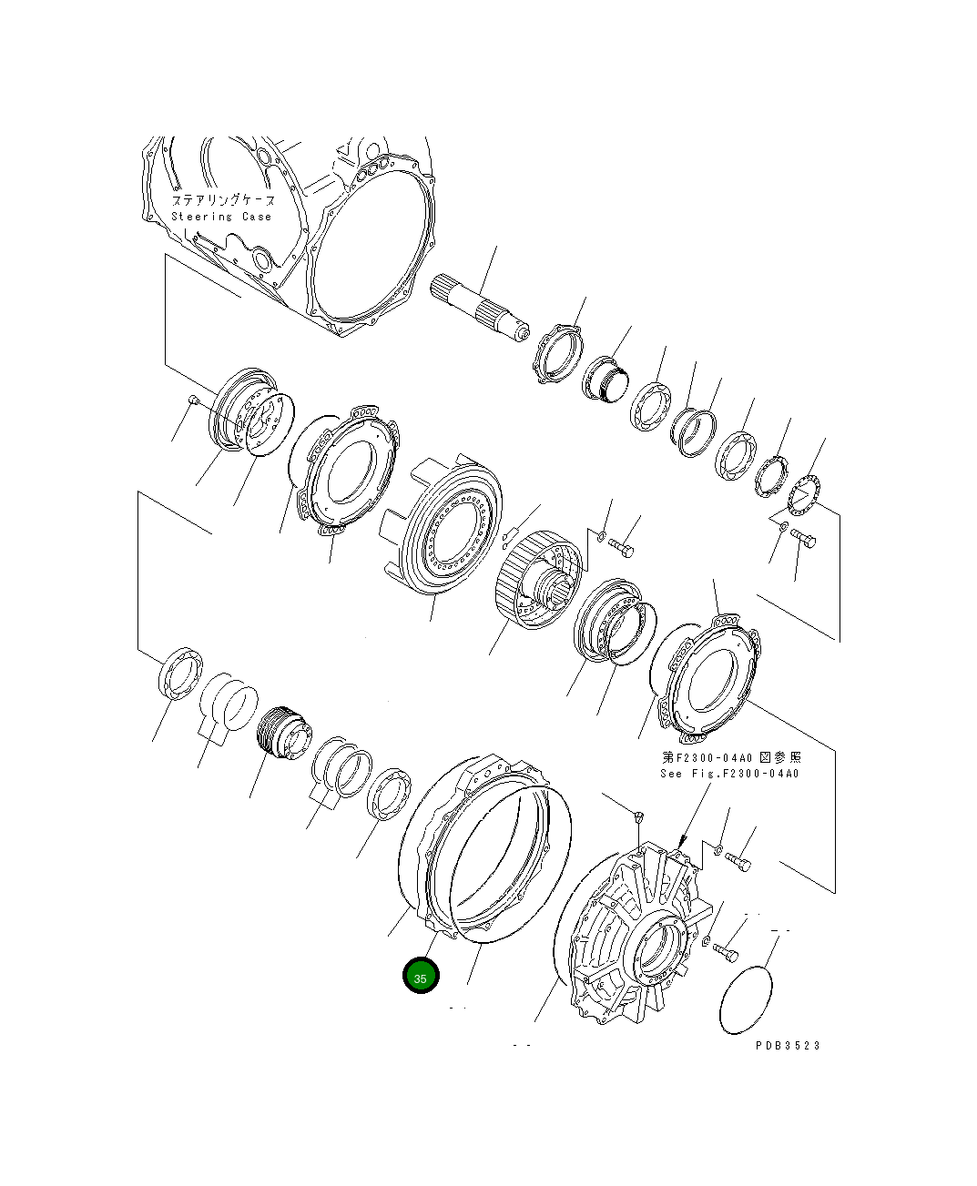 Крышка 195-22-13120 Komatsu