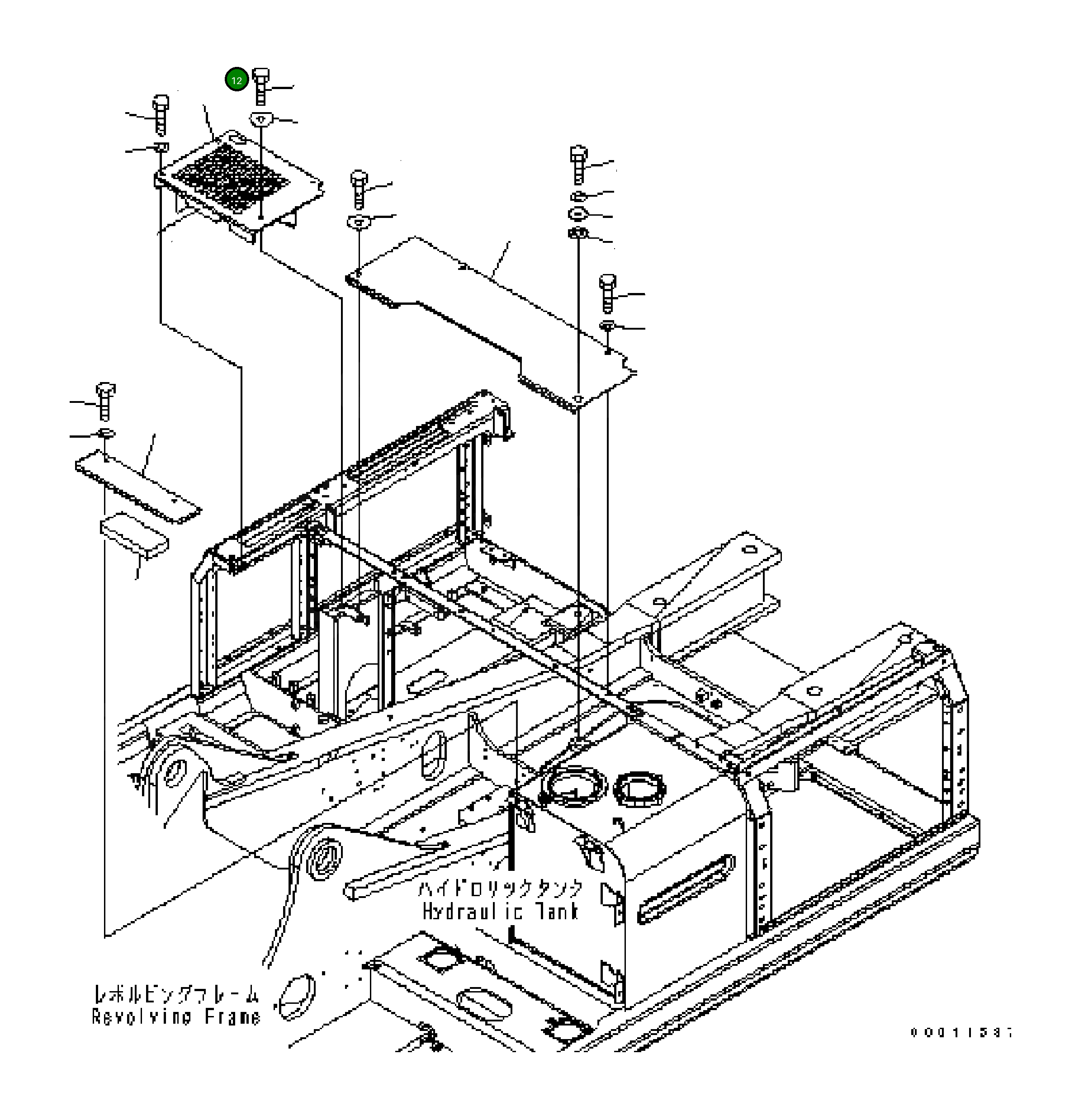 Крышка 208-54-71632 Komatsu