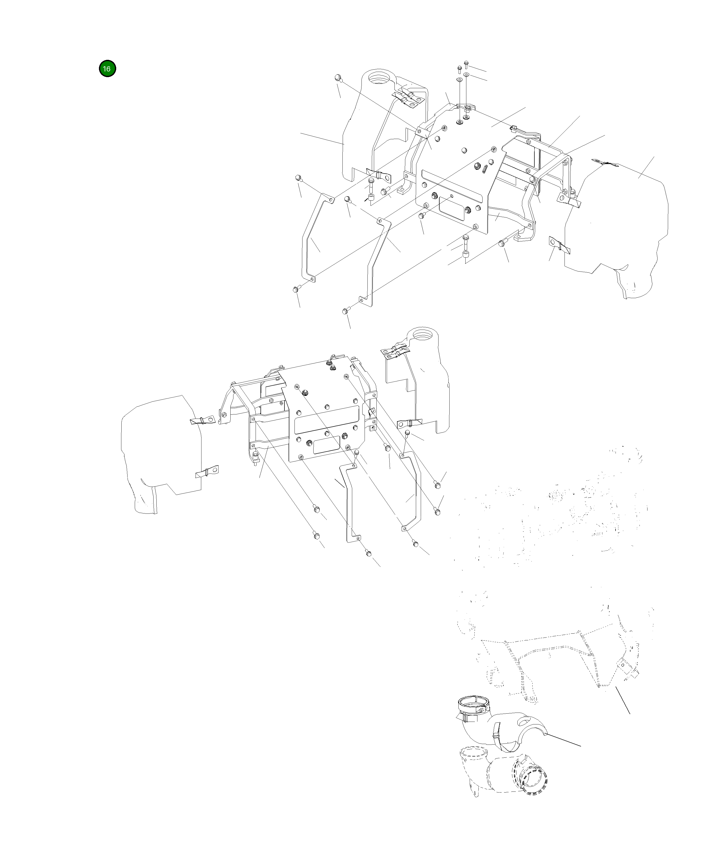 Крышка 206-01-A2580 Komatsu