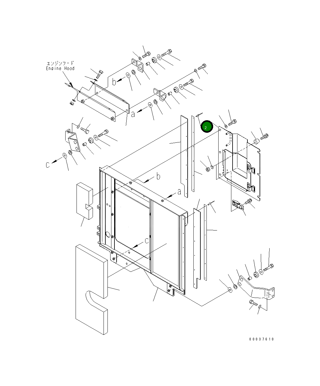 Крышка 421-Z00-3130  Komatsu