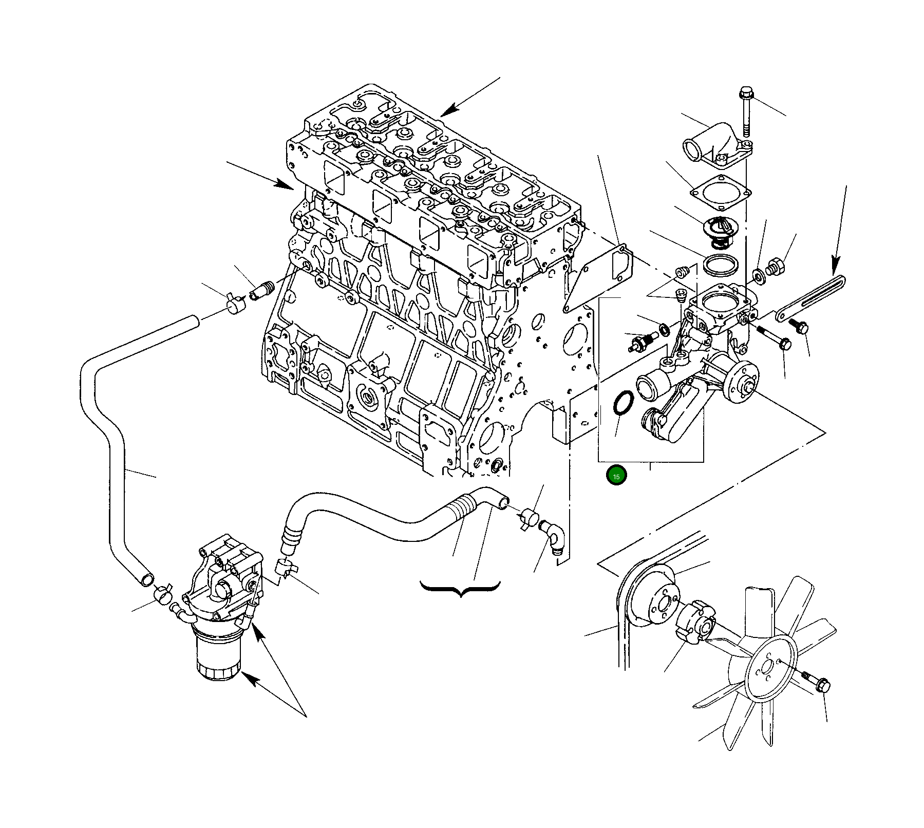 Кольцо уплотнительное (O-Ring) YM24311-000400 Komatsu