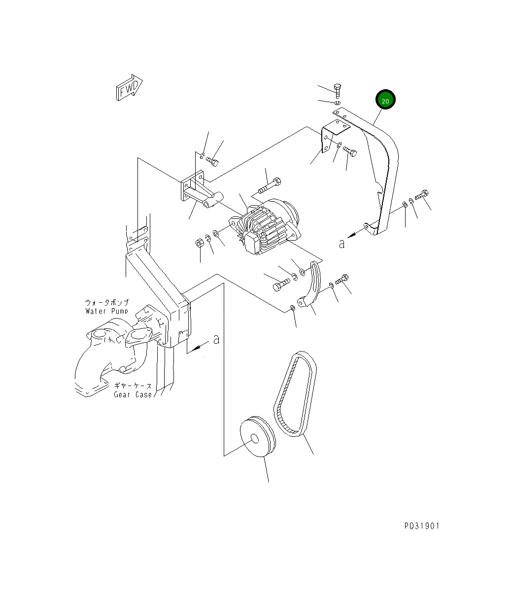 Крышка 6162-83-4140 Komatsu