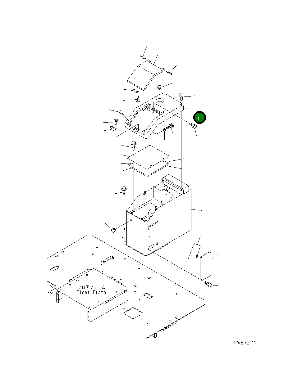 Крышка 421-54-22150 Komatsu