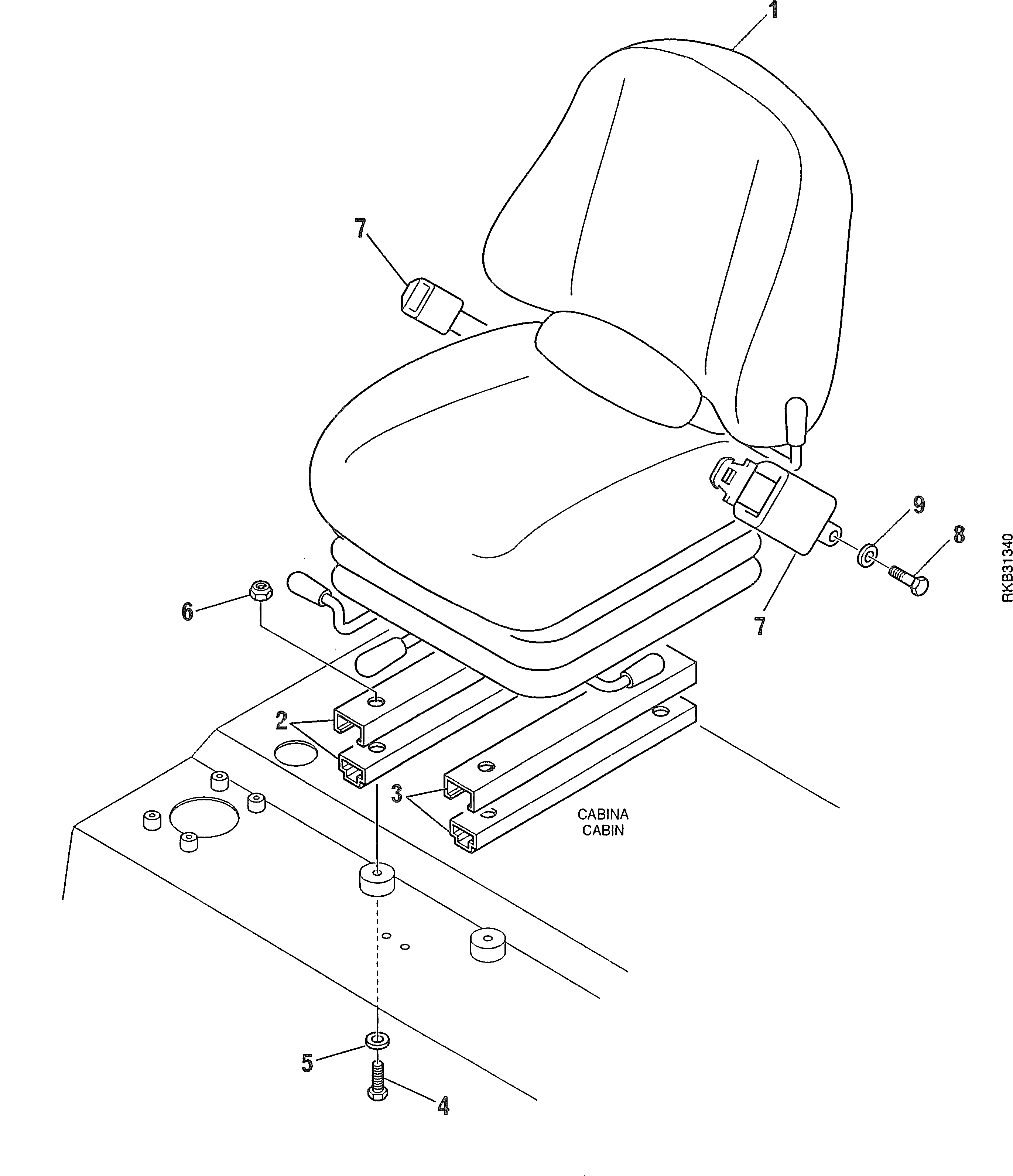 Болт 801050037  Komatsu