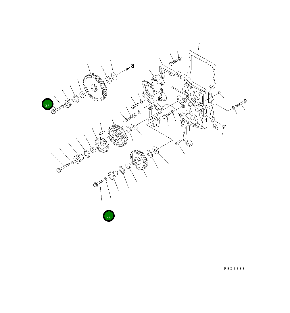 Болт 6162-23-2442 Komatsu