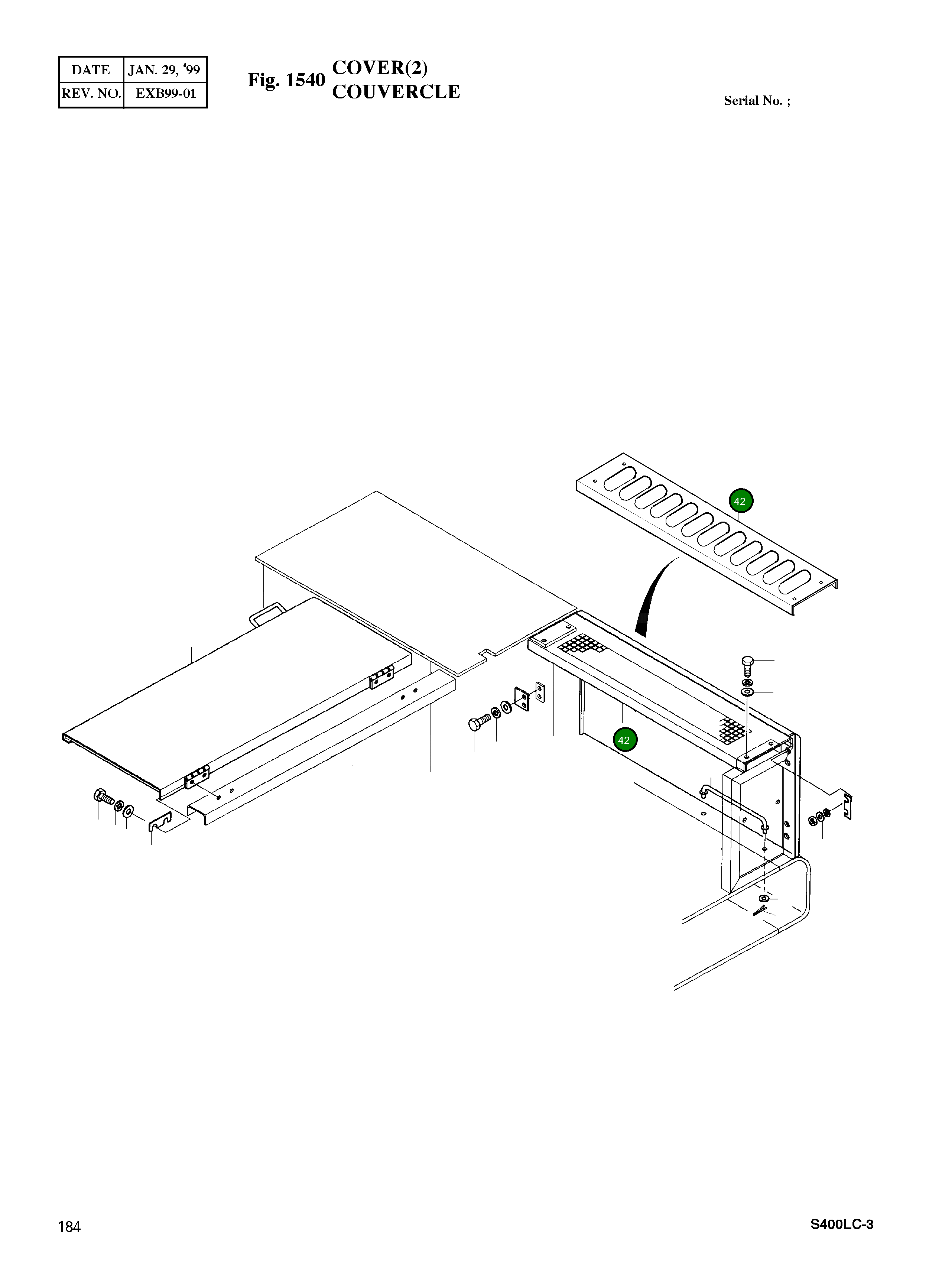 Крышка 2621-4421 Komatsu