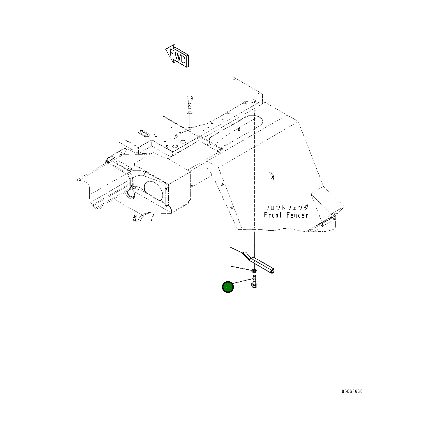 Крышка 561-85-81180 Komatsu
