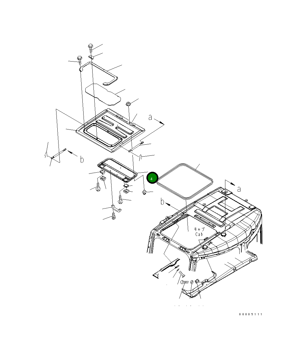 Крышка 22B-54-17321 Komatsu