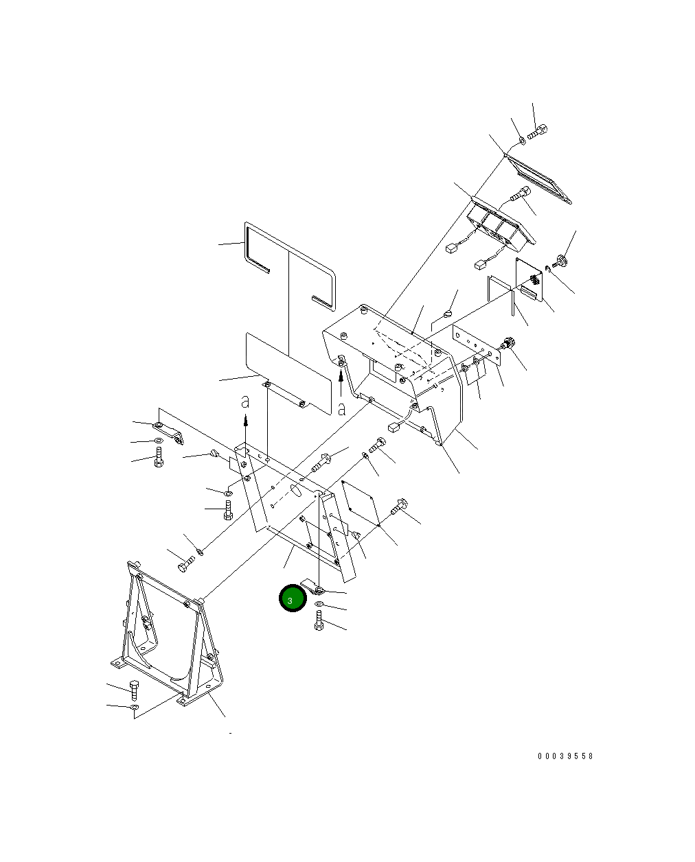 Крышка 195-54-72520  Komatsu