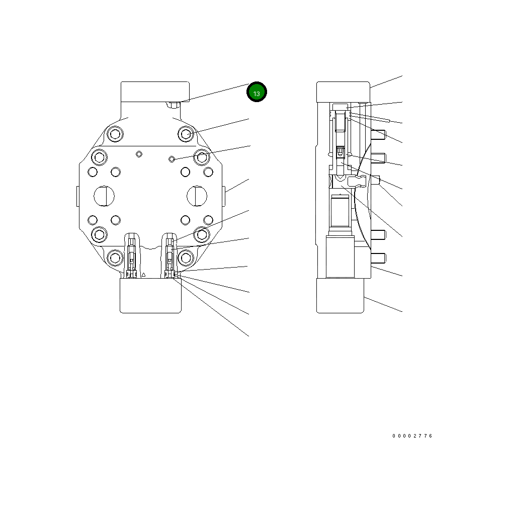 Кольцо уплотнительное (O-Ring) UC09085577 Komatsu