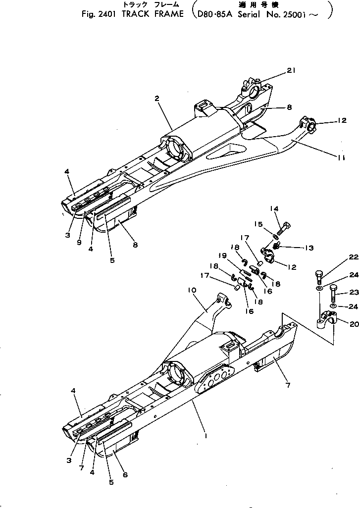 Болт 01011-52450  Komatsu