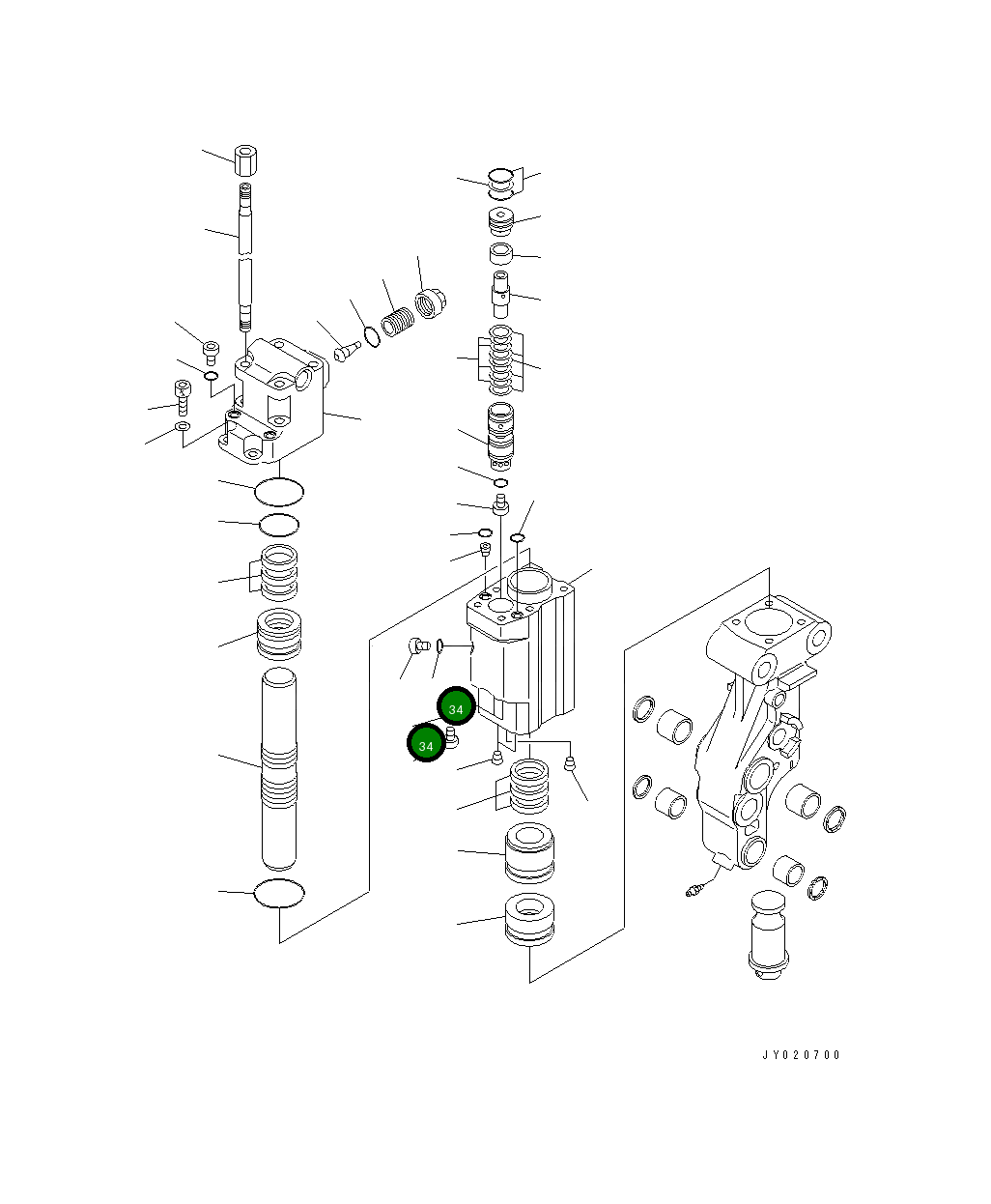 Кольцо уплотнительное (O-Ring) 20P-971-7540 Komatsu