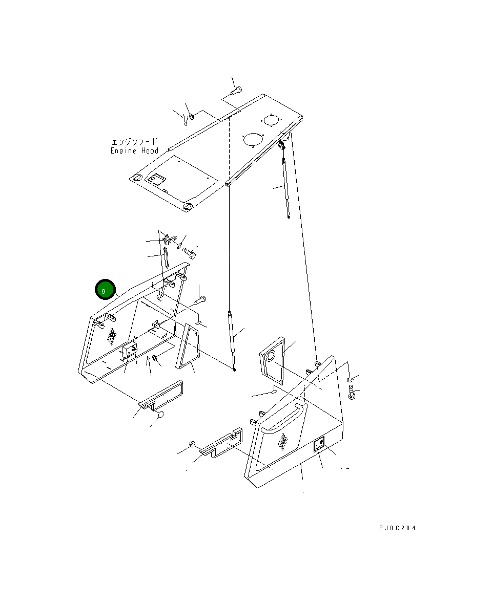 Крышка 11Y-54-11422 Komatsu